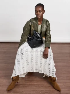 Ciara Ruched Hobo Bag
