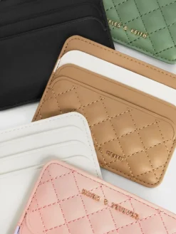 Cleo Two-Tone Quilted Card Holder