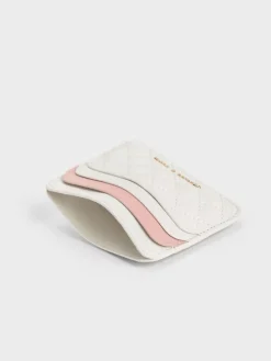 Cleo Two-Tone Quilted Card Holder