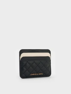 Cleo Two-Tone Quilted Card Holder