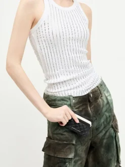 Cleo Two-Tone Quilted Card Holder