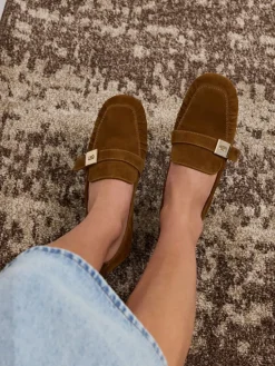 Cody Suede Ruched Loafers