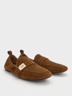 Cody Suede Ruched Loafers