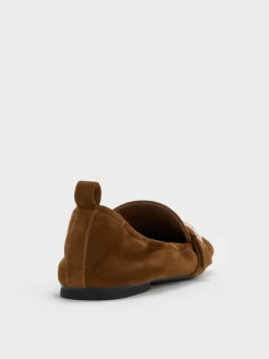 Cody Suede Ruched Loafers