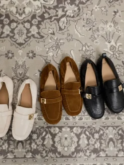 Cody Suede Ruched Loafers