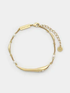 Corrine Pearl Sculptural Bracelet