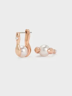 Corrine Pearl Sculptural Drop Earrings