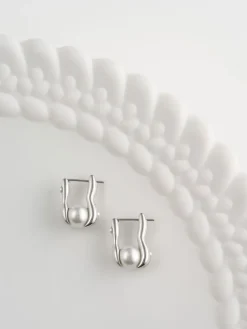 Corrine Pearl Sculptural Drop Earrings