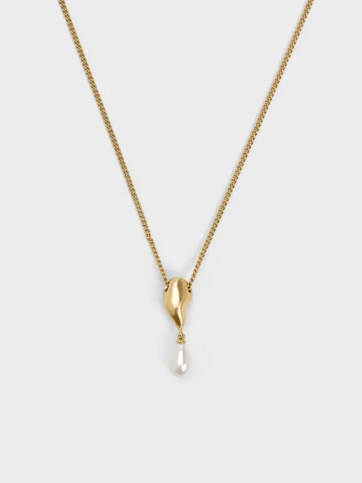 Corrine Teardrop Pearl Necklace