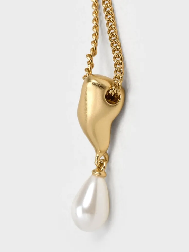 Corrine Teardrop Pearl Necklace