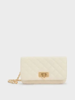 Cressida Quilted Push-Lock Clutch