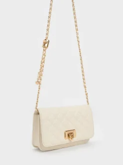 Cressida Quilted Push-Lock Clutch