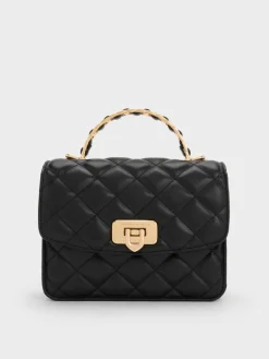 Cressida Quilted Top Handle Bag