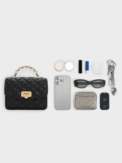 Cressida Quilted Top Handle Bag