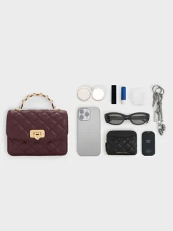 Cressida Quilted Top Handle Bag