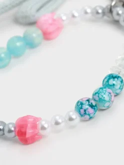 Crochet Bow Beaded Charm