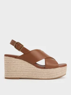 Crossover Espadrille Wedges
