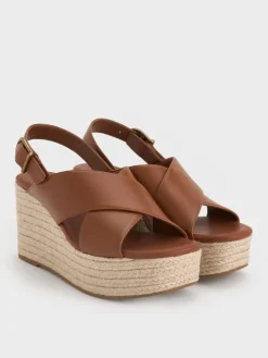 Crossover Espadrille Wedges