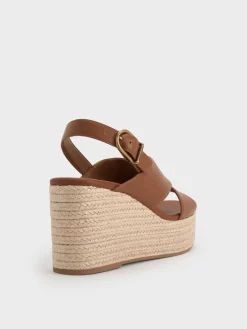 Crossover Espadrille Wedges