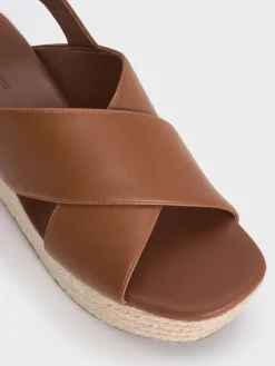 Crossover Espadrille Wedges