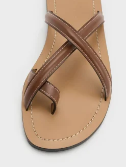 Crossover Toe-Ring Sandals