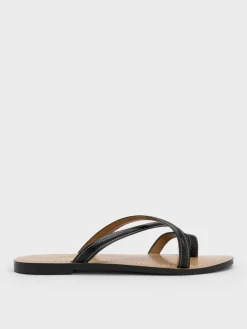 Crossover Toe-Ring Sandals