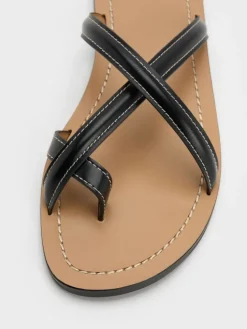 Crossover Toe-Ring Sandals