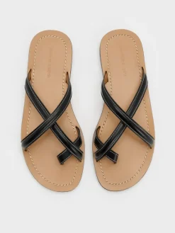 Crossover Toe-Ring Sandals