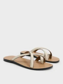 Crossover Toe-Ring Sandals