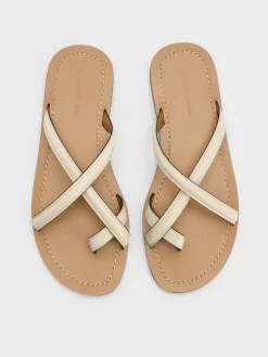 Crossover Toe-Ring Sandals