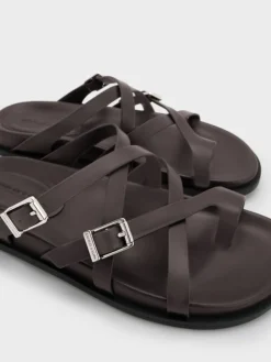 Crossover Toe-Ring Sandals