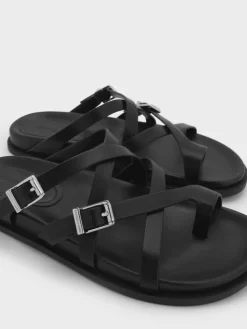 Crossover Toe-Ring Sandals