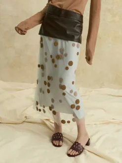 Cut-Out Block-Heel Mules