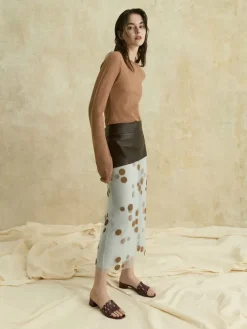 Cut-Out Block-Heel Mules