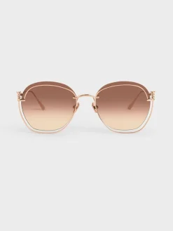 Cut-Out Butterfly Sunglasses