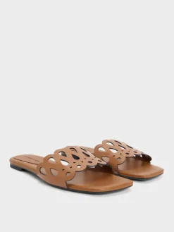 Cut-Out Slide Sandals