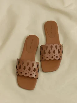 Cut-Out Slide Sandals