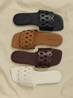 Cut-Out Slide Sandals