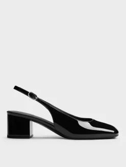 Danni Patent Slingback Pumps