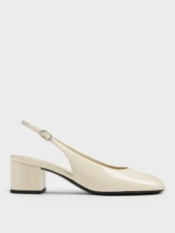 Danni Patent Slingback Pumps