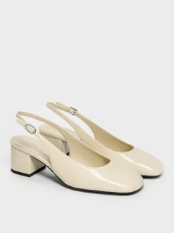 Danni Patent Slingback Pumps