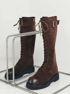 Darian Faux Suede Knee-High Boots