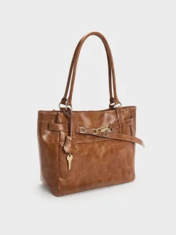 Delfina Belted Tote Bag