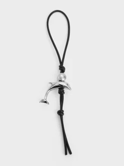 Delfina Dolphin Rope-Knot Charm