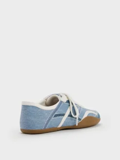 Denim & Leather Sneakers