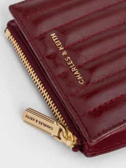 Donna Panelled Top-Zip Wallet