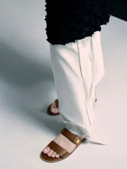 Dove Double-Strap Sandals