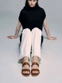 Dove Double-Strap Sandals