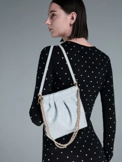 Duo Chain-Handle Two-Way Backpack