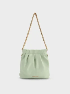 Duo Chain-Handle Two-Way Backpack